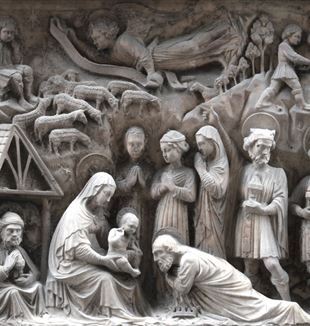 'Aanbidding der Wijzen', Elia and Giovanni Gagini, 1457. Via degli Orefici, Genua