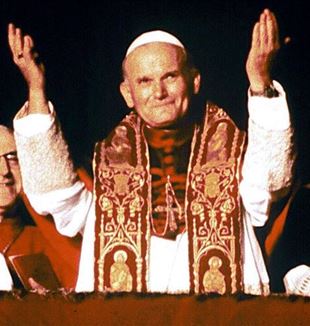 Johannes Paulus II op de dag van zijn uitverkiezing