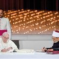 De ondertekening van het Abu Dhabi-document door de paus en Ahmad Al-Tayyeb, de groot-imam van Al Azhar (4 februari 2019)