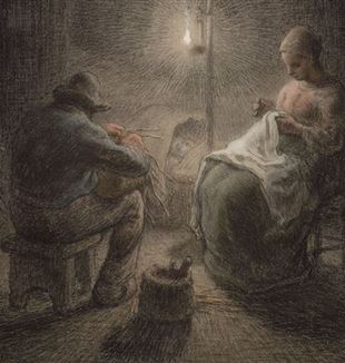 Jean-François Millet, Winteravond, 1867. © 2020 Museum of Fine Arts, Boston / Scala, Florence.