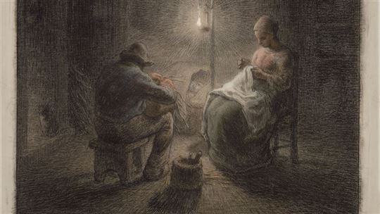 Jean-François Millet, Winteravond, 1867. © 2020 Museum of Fine Arts, Boston / Scala, Florence.