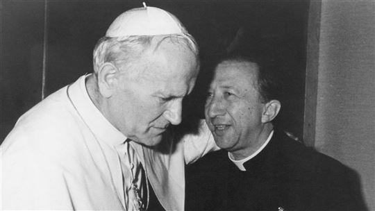 Don Giussani met paus Johannes Paulus II (© Fraternità di CL)