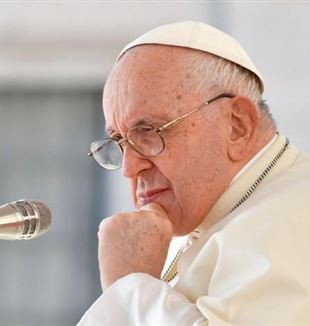 Paus Franciscus tijdens de algemene audiëntie van 11 oktober 2023