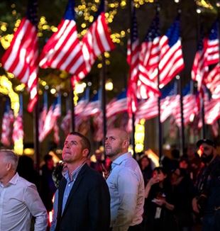 Wachten op verkiezingsuitslag in New York (Ansa/Michael Nigro/Pacific Press via ZUMA Press Wire)