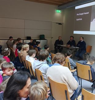 Lezing van Don Primo Soldi over het korte leven van de zalige Pier Giorgio Frassati,  Leiden, 12 januari 2025