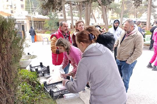 De distributie van voedsel