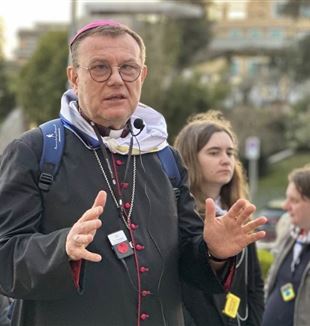 Mgr. Paolo Pezzi in Rome voor de jubileumbedevaart van de Russische gemeenschap