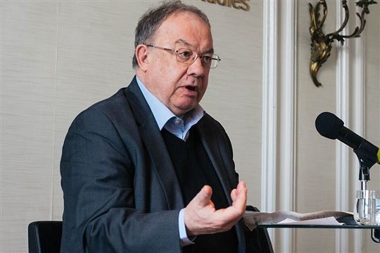 Olivier Roy houdt de lezing ‘Europe, Religion, Integration’ aan de Boston University. (Foto: Center for the Study of Europe, Boston University (CC BY-SA 2.0) / (© Wikimedia Commons)